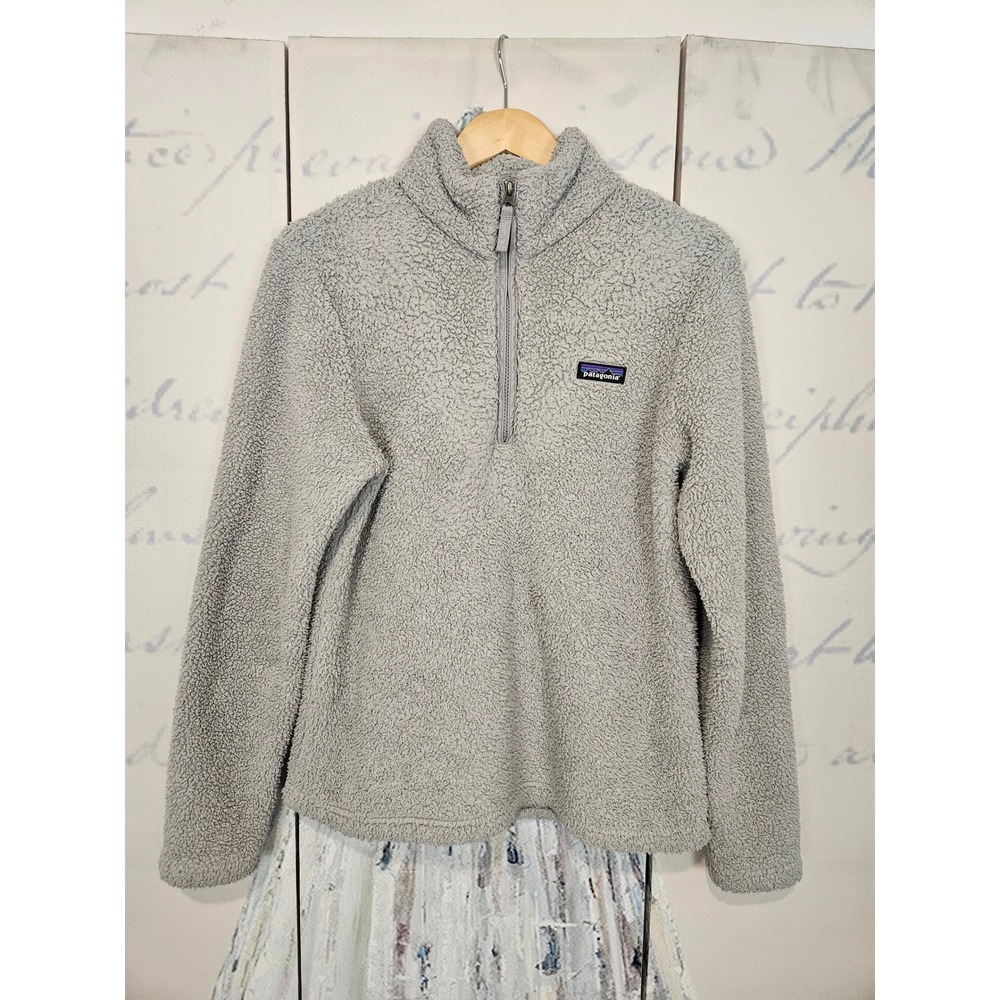 Patagonia Los Gatos 1/4 Zip Fleece Pullover Drifter Grey 25235 Womens Large